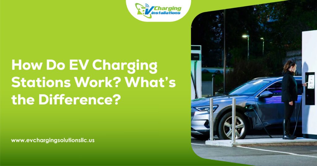 EV charging stations for electric vehicles